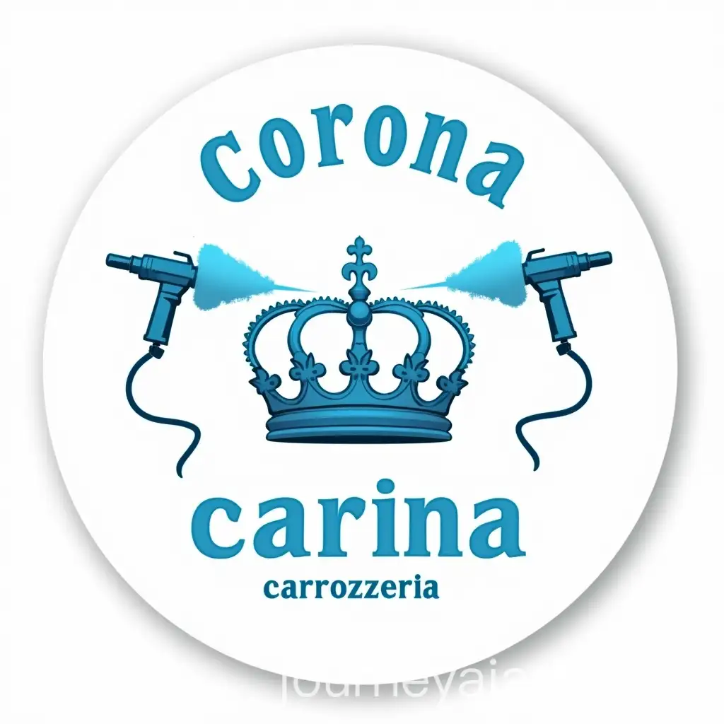 Italian-Car-Body-Shop-Logo-with-Crown-and-Airbrushes