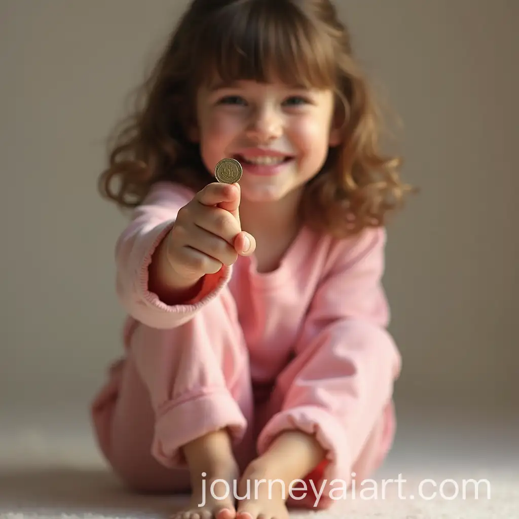 SmAI-Image-Prompt-Expansioniling-10YearOld-Girl-Holding-Coin-in-Pink-Pajama