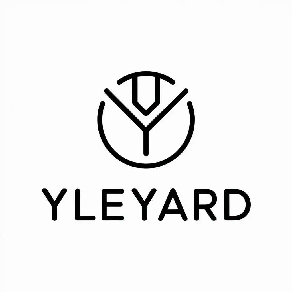 a vector logo design,with the text "yleyard", main symbol:yleyard,Minimalistic,be used in Technology industry,clear background