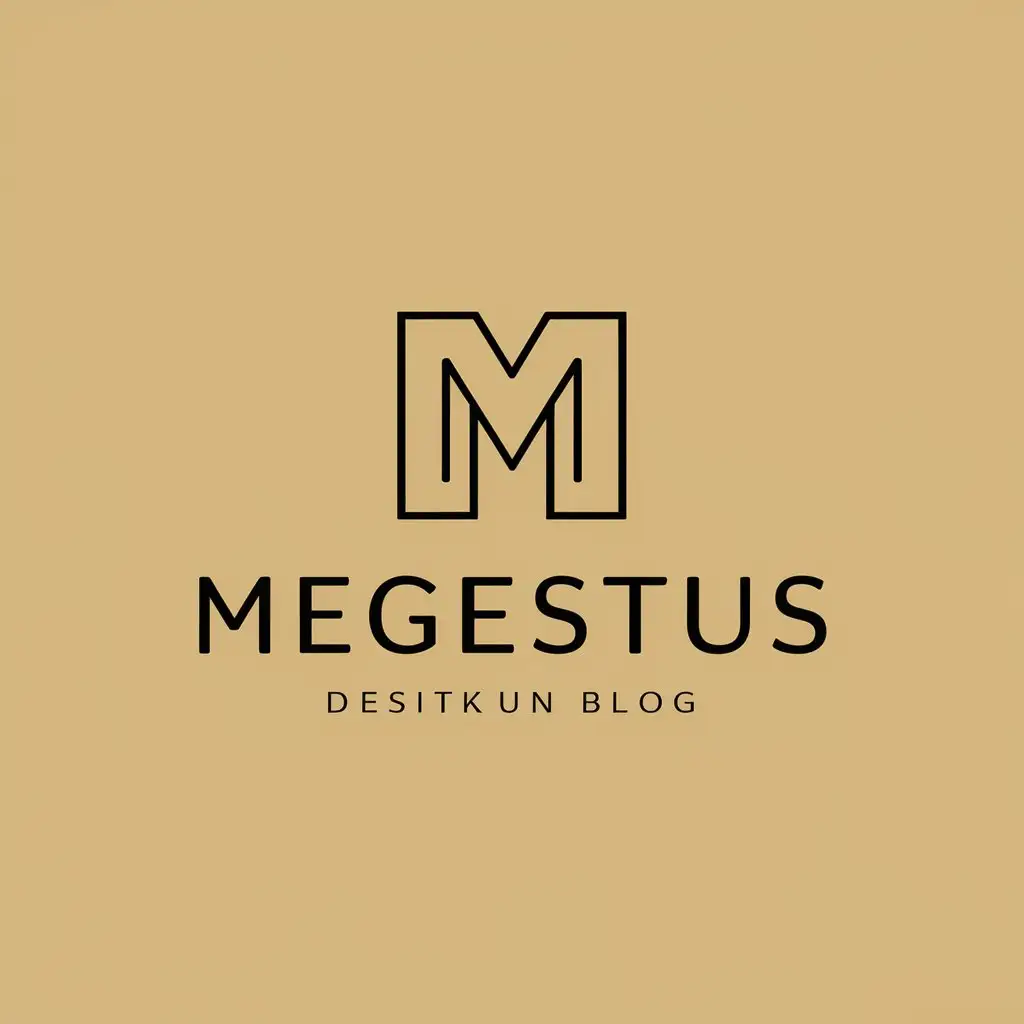 LOGO-Design-for-Megestus-Elegant-Block-Design-with-Negative-Shape-and-Modern-Appeal