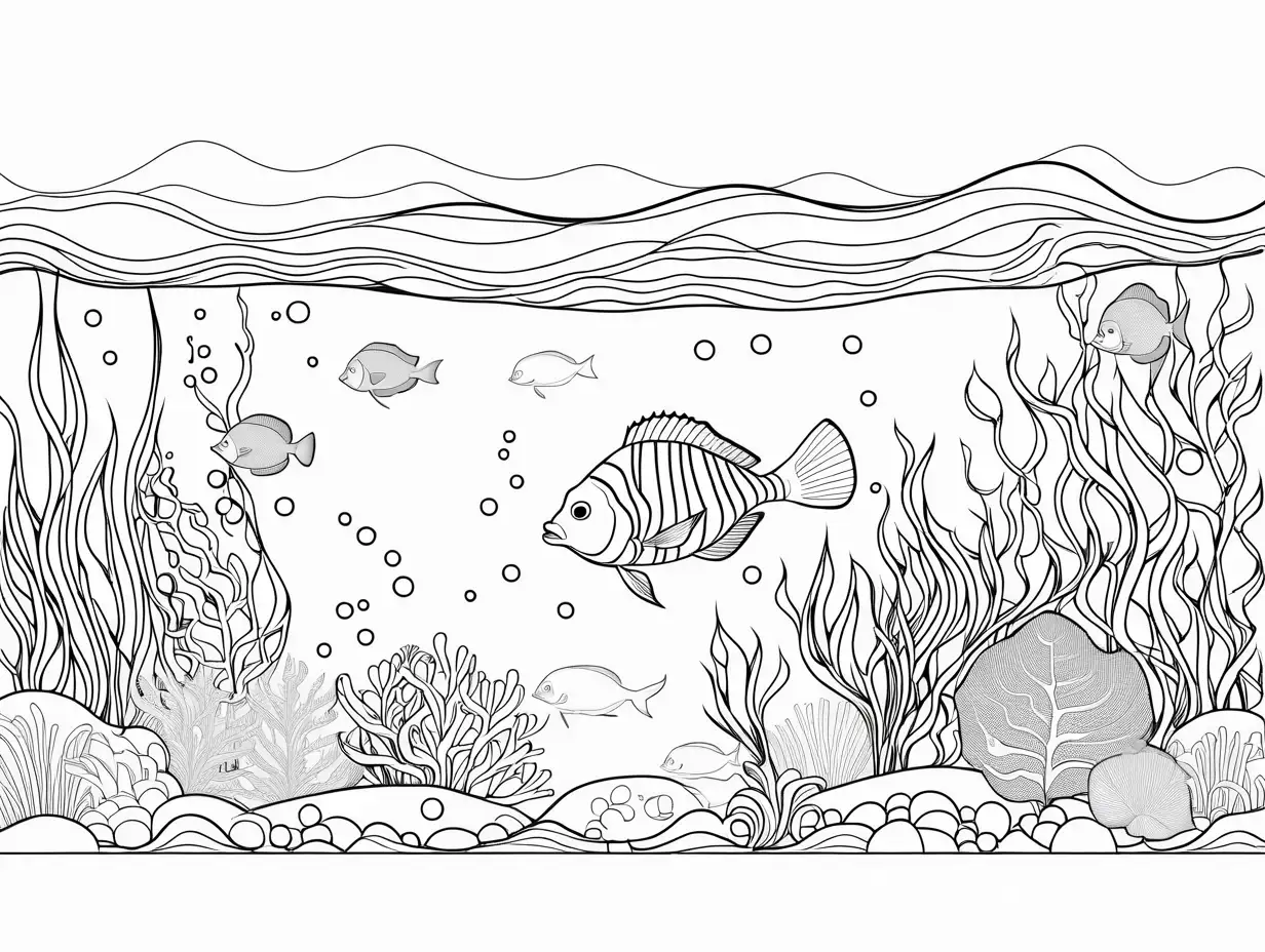 Diver-Exploring-the-Ocean-Depths-Coloring-Page-for-Kids