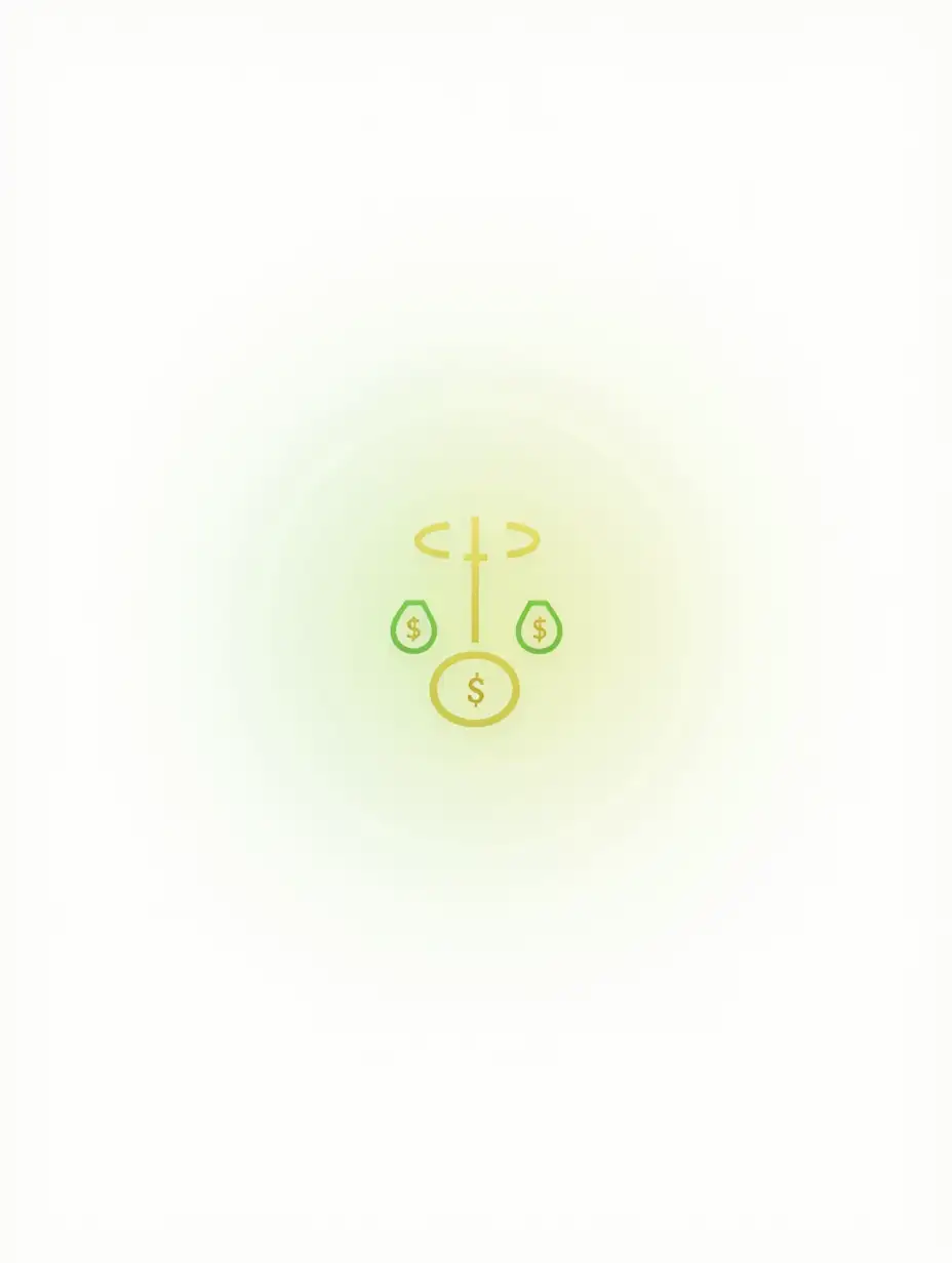 Minimalist-Economic-Life-Logo-with-Money-Saving-Theme-in-Green-and-Yellow