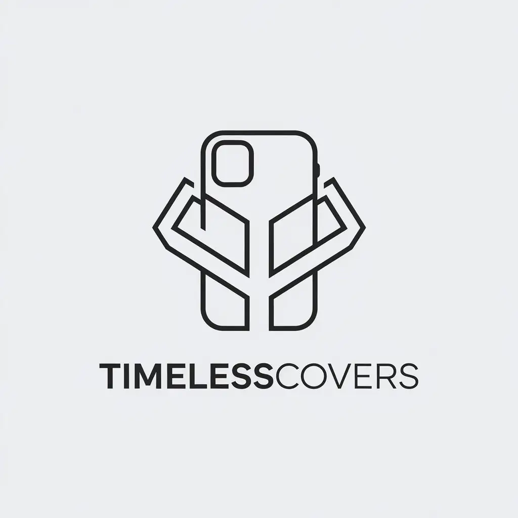 LOGO Design for TimelessCovers Minimalistic Phone Case Symbol with Clear Background