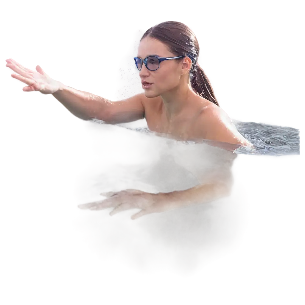 Woman-Swimming-PNG-Image-HighQuality-Transparent-Illustration-for-Multiple-Uses