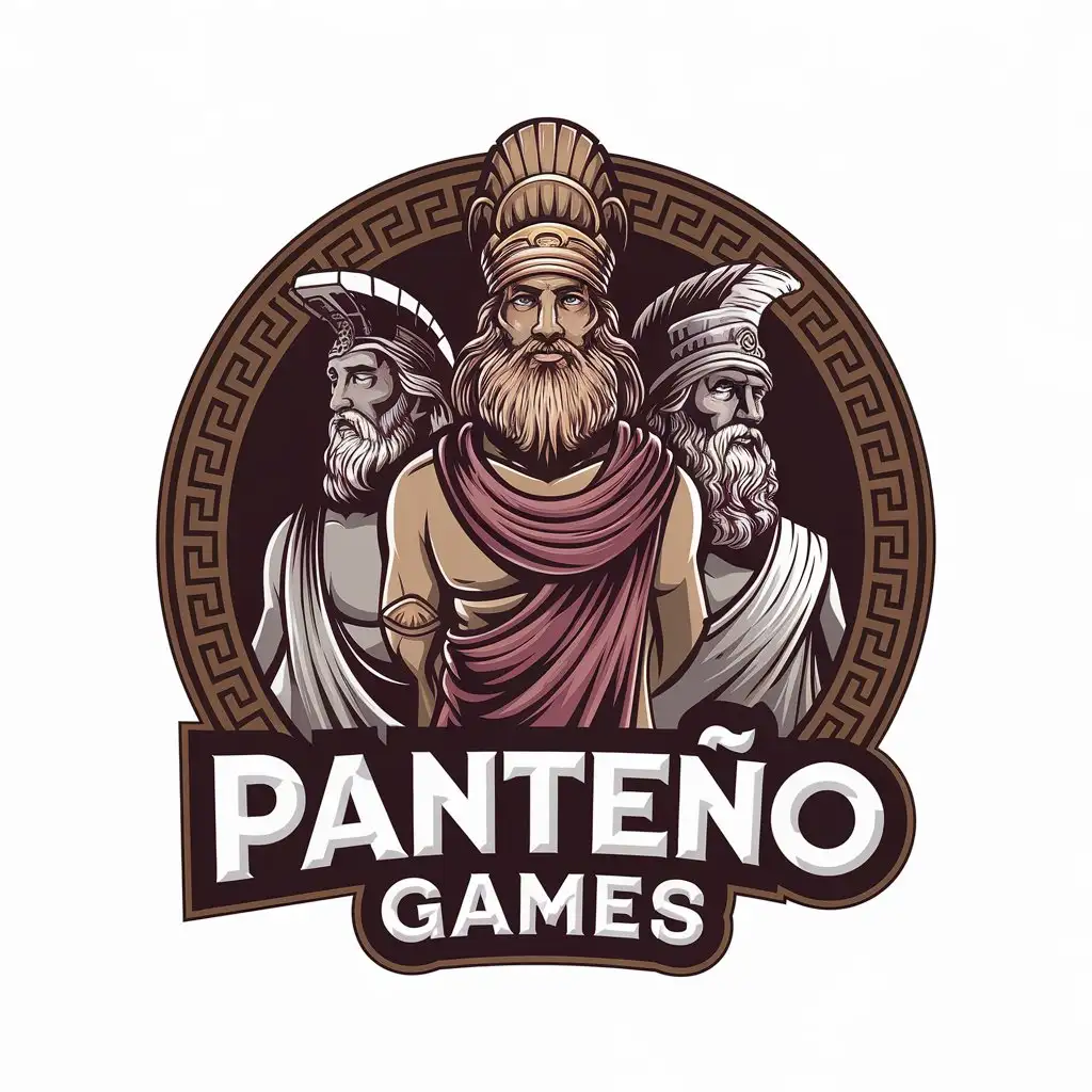 LOGO Design for Panteo Games Vector Design with Gaming Theme and Clear Background