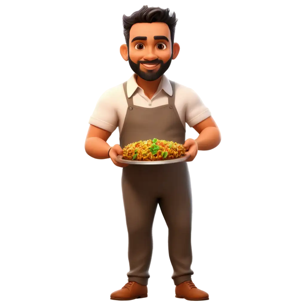 Biriyani-Cartoon-Style-Man-PNG-Image-Vibrant-and-Playful-Culinary-Art