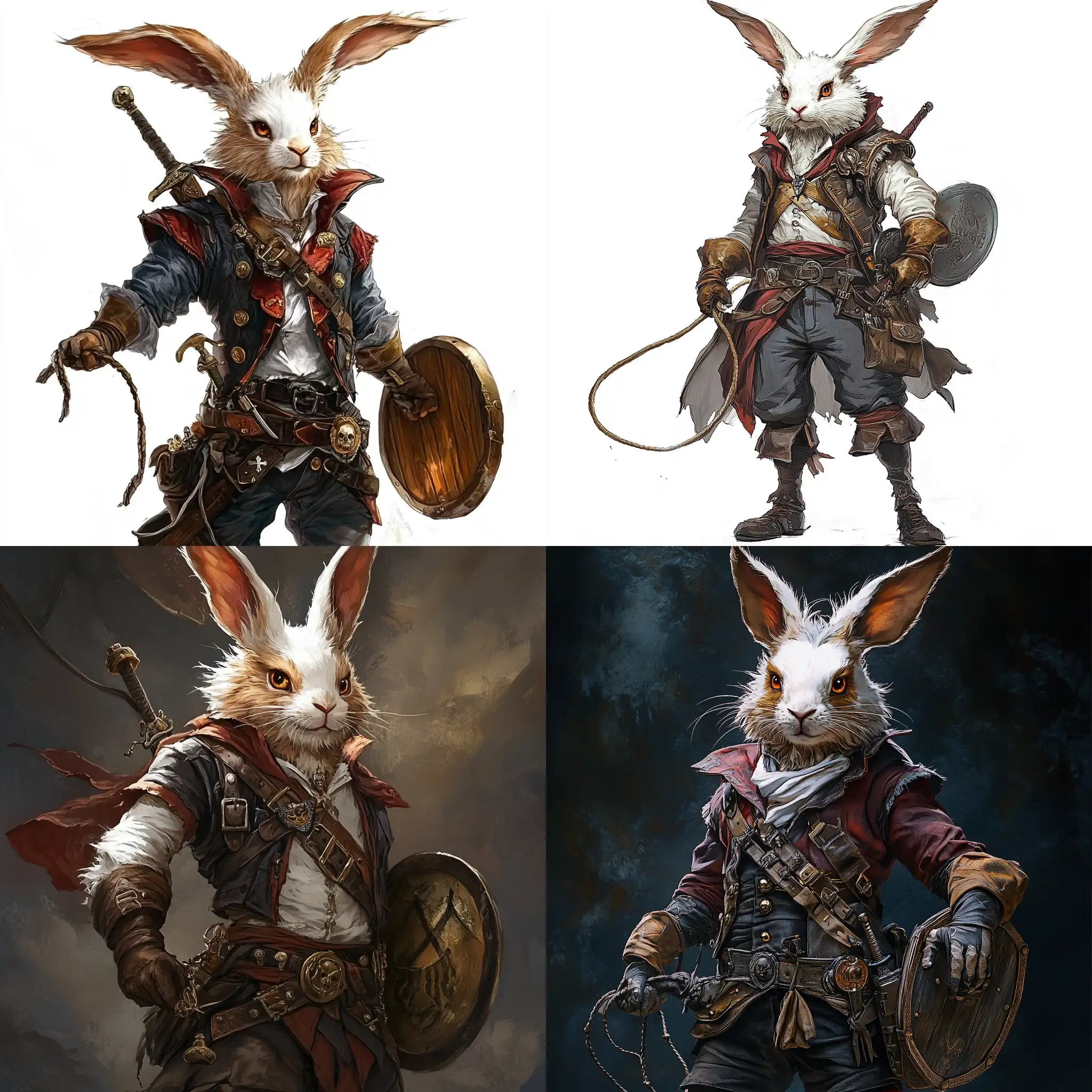 Handsome-Masculine-Pirate-Rabbit-Wielding-a-Whip-and-Buckler-Shield
