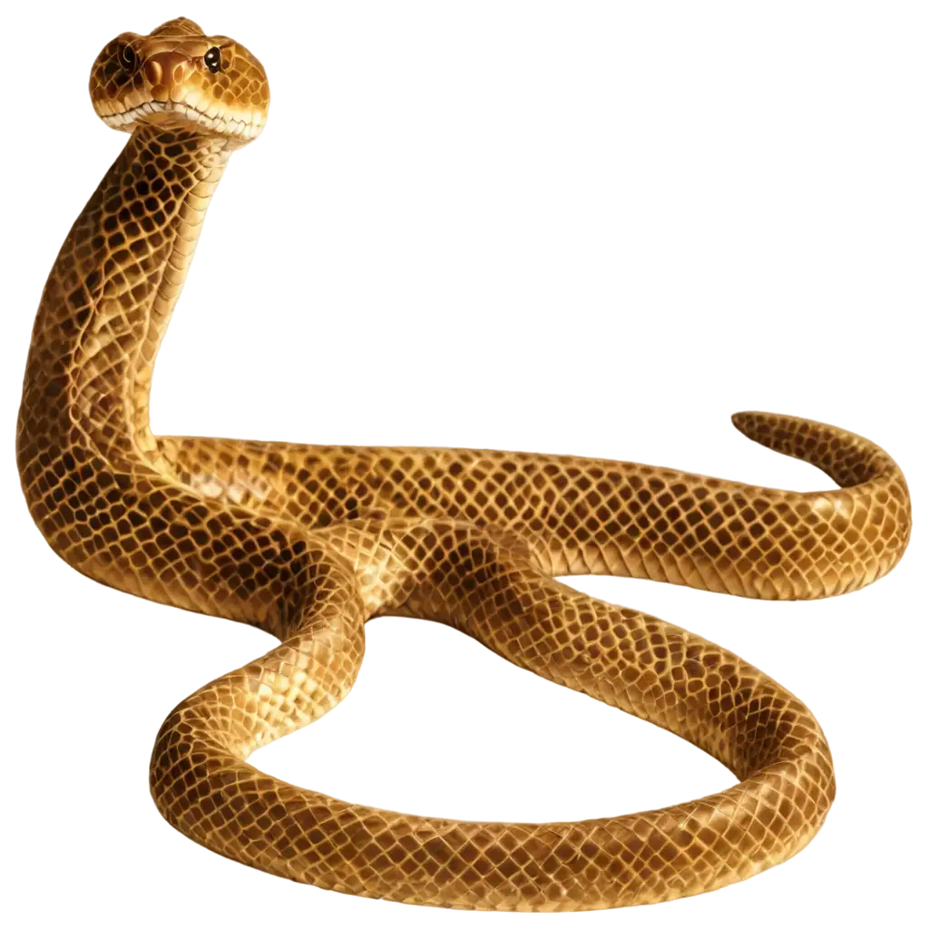 Snake-with-BrownGolden-Scales-PNG-Image-for-HighQuality-Graphics-and-Designs