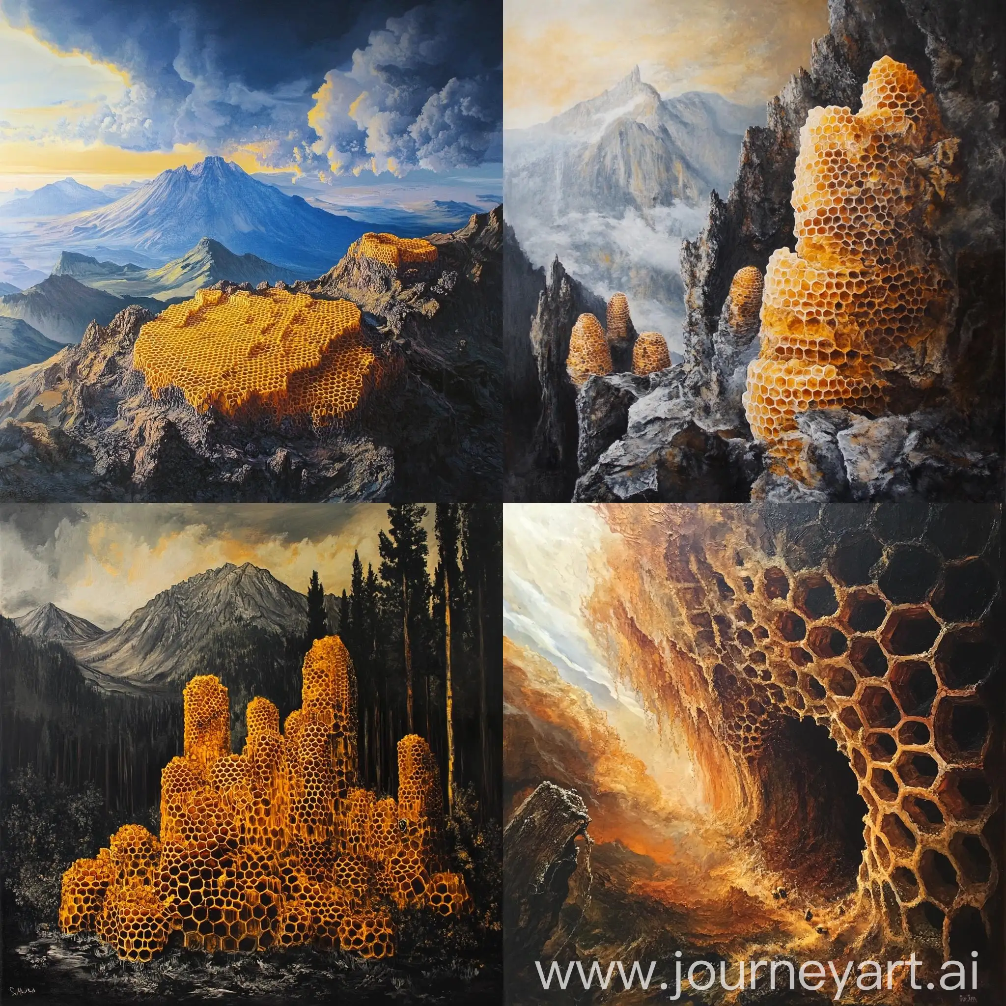 Vesuvius-Honeycombs-Fiery-Geometric-Patterns-in-Red-and-Orange