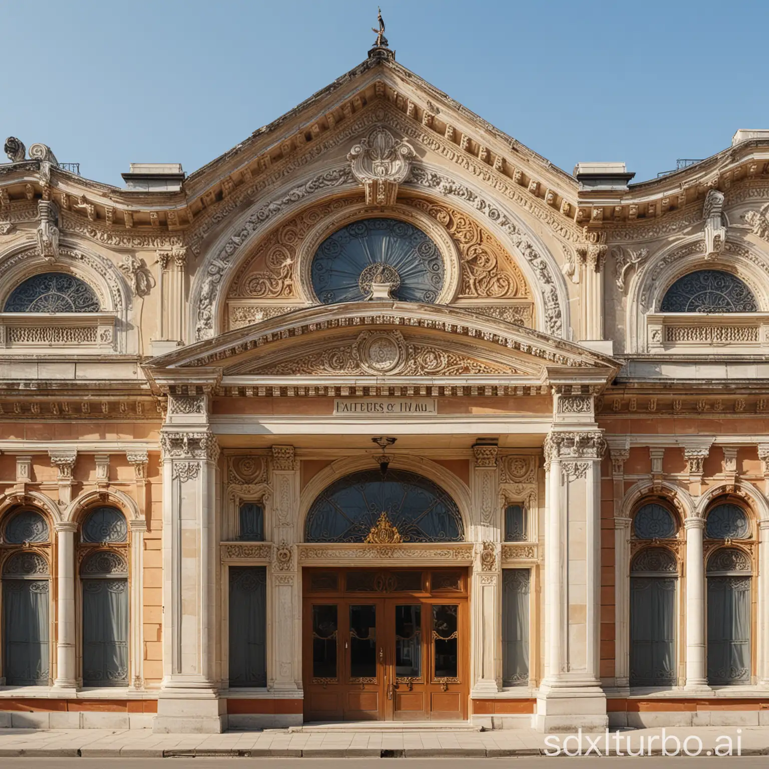 Late-19th-Century-Music-Hall-Front-View-in-Neoclassical-Style