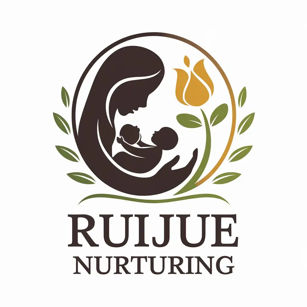 LOGO-Design-for-Ruijue-Nurturing-Warmth-and-Growth-in-Education-with-a-Mother-and-Child-Symbol