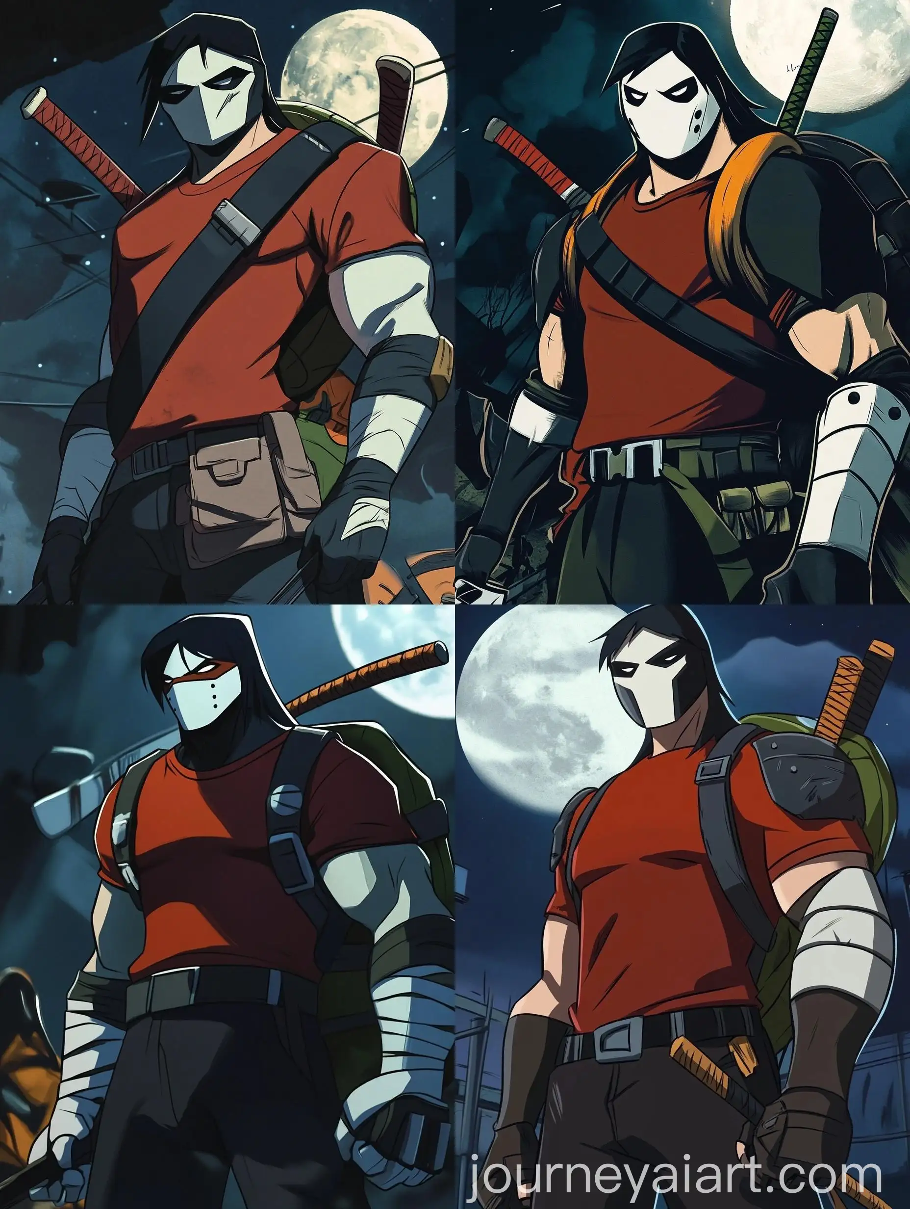 Casey-Jones-Cartoon-Character-with-Hockey-Mask-and-Nunchucks