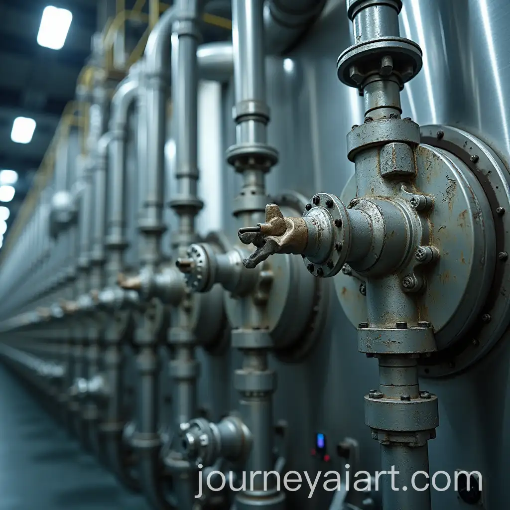 Industrial-Equipment-with-CrAI-Image-Prompt-Expansionacks-and-Damage-in-a-Food-Production-Facility