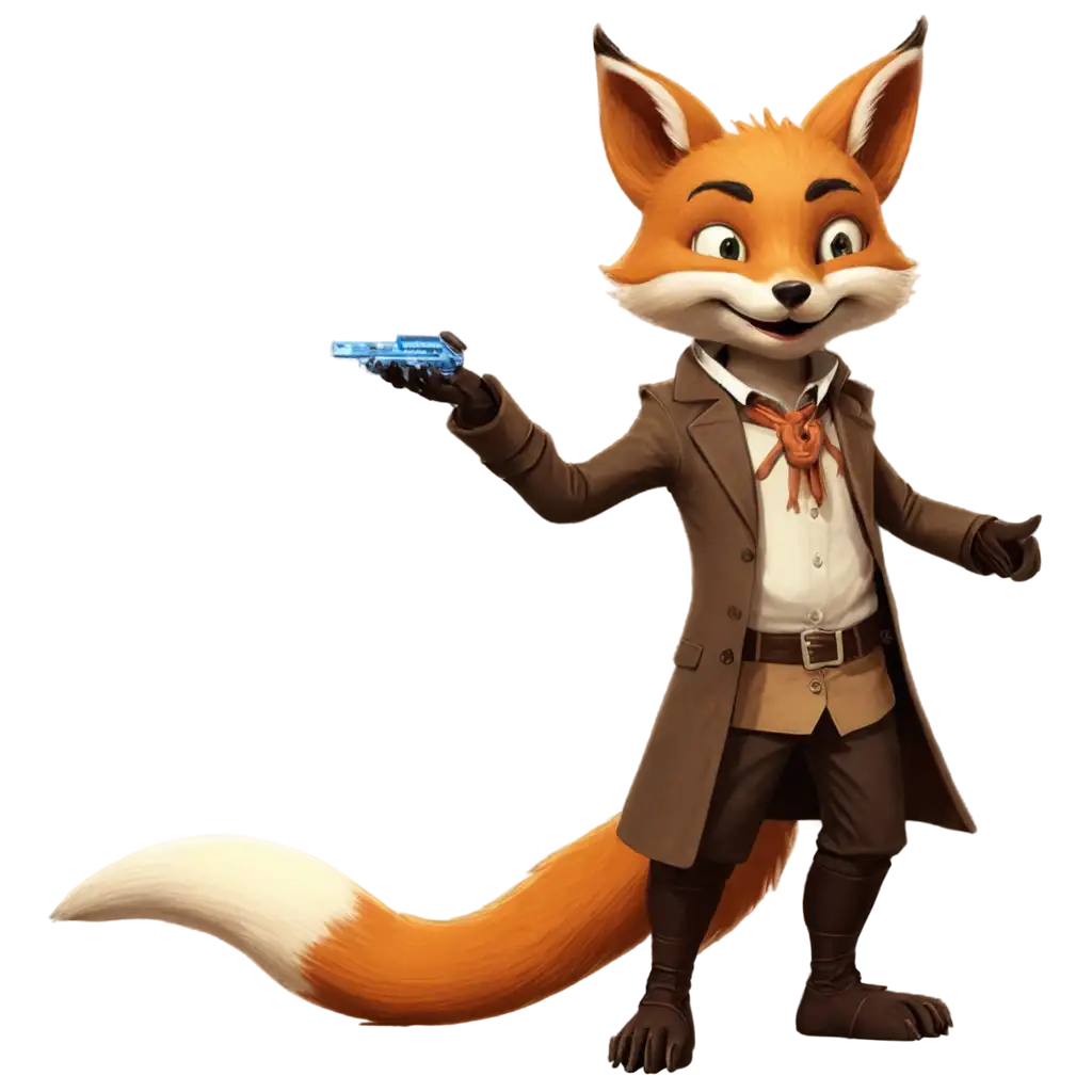 a anthropomorphic fox style fantasy for an rpg