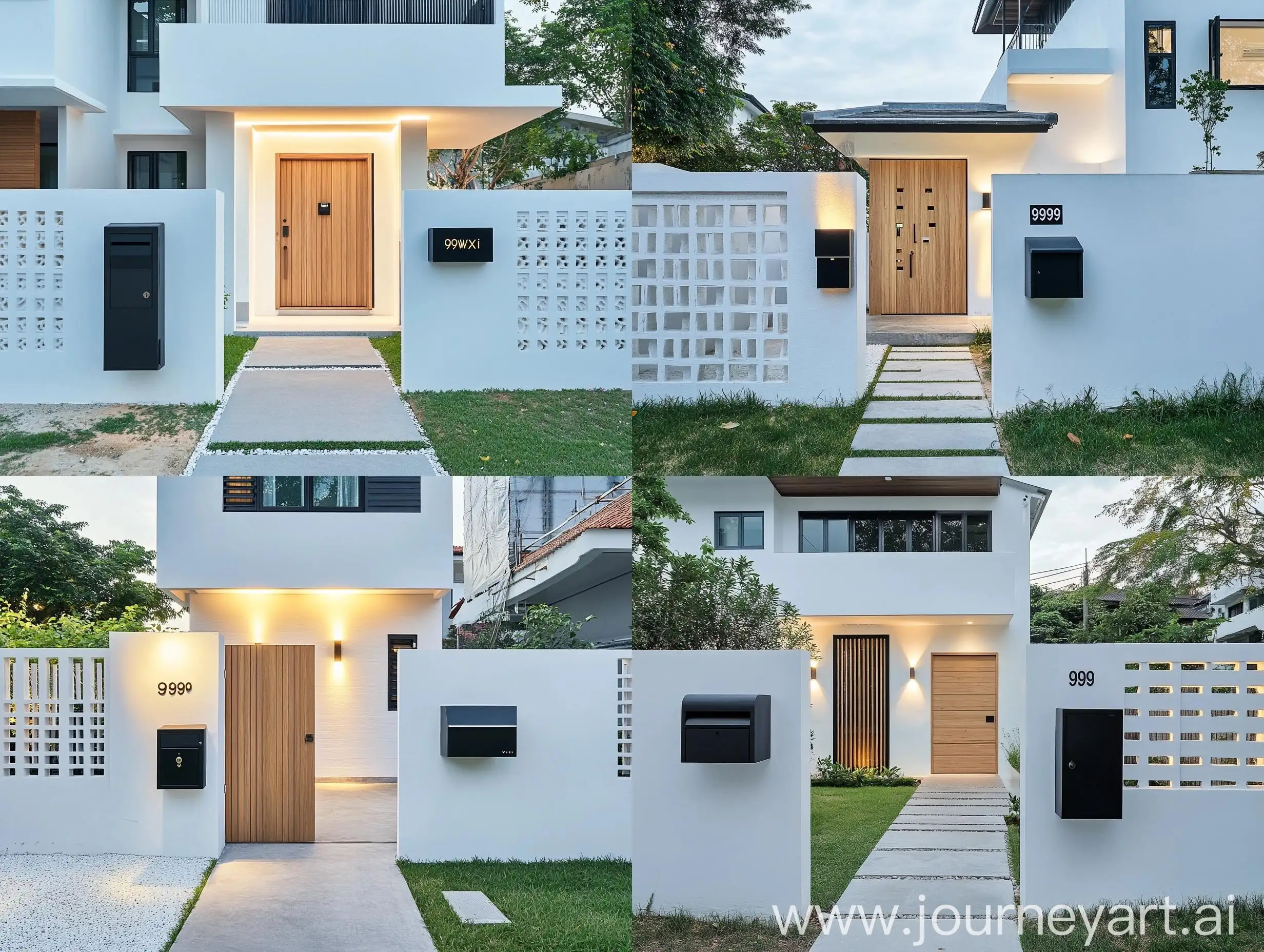 Modern-Japanese-Style-Entrance-Door-to-Serene-Bangkok-Home