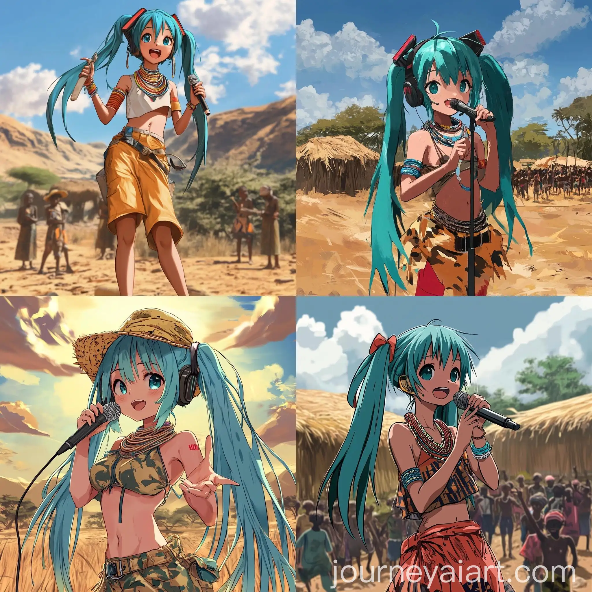 Hatsune-Miku-African-Safari-Concert-Singing-for-Kids-in-a-Poor-Atmosphere