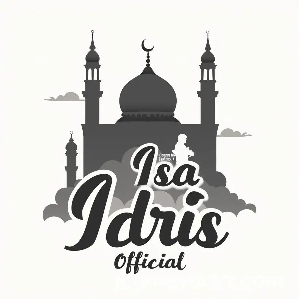Artistic-Logo-of-a-Storyteller-in-Front-of-a-Mosque