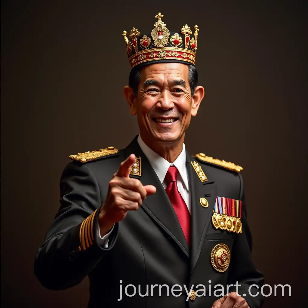 President-Joko-Widodo-with-Crown-Pointing-Hand-Realistic-Image