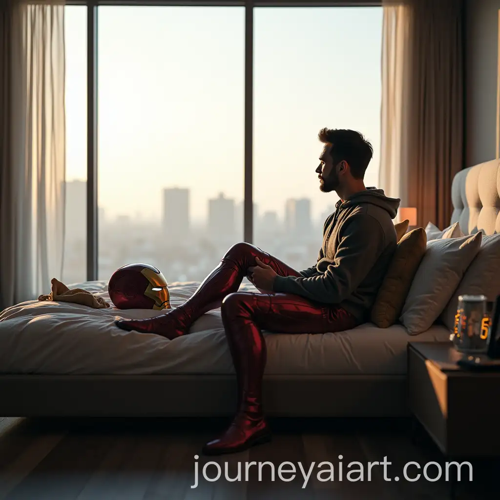 Iron-Mans-Perspective-in-a-Modern-Bedroom-with-City-View