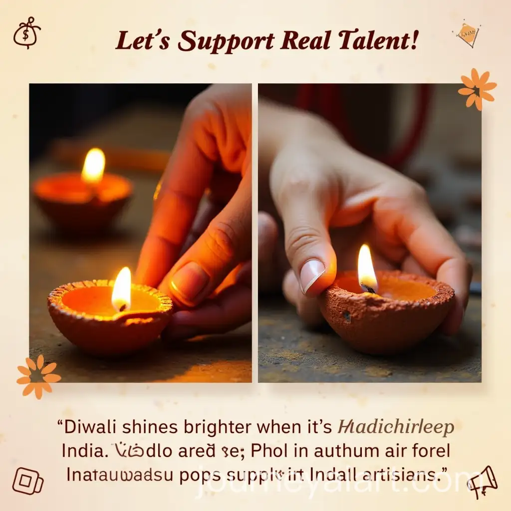 Handcrafted-vs-MachineMade-Diyas-A-Visual-Contrast