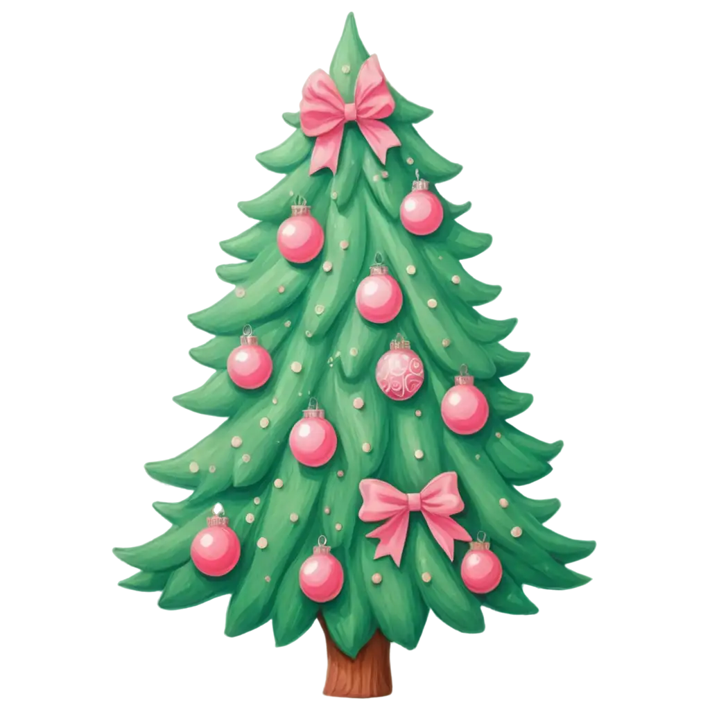 Adorable-Girlie-Christmas-Tree-PNG-Perfect-for-Holiday-Crafts-and-Decor