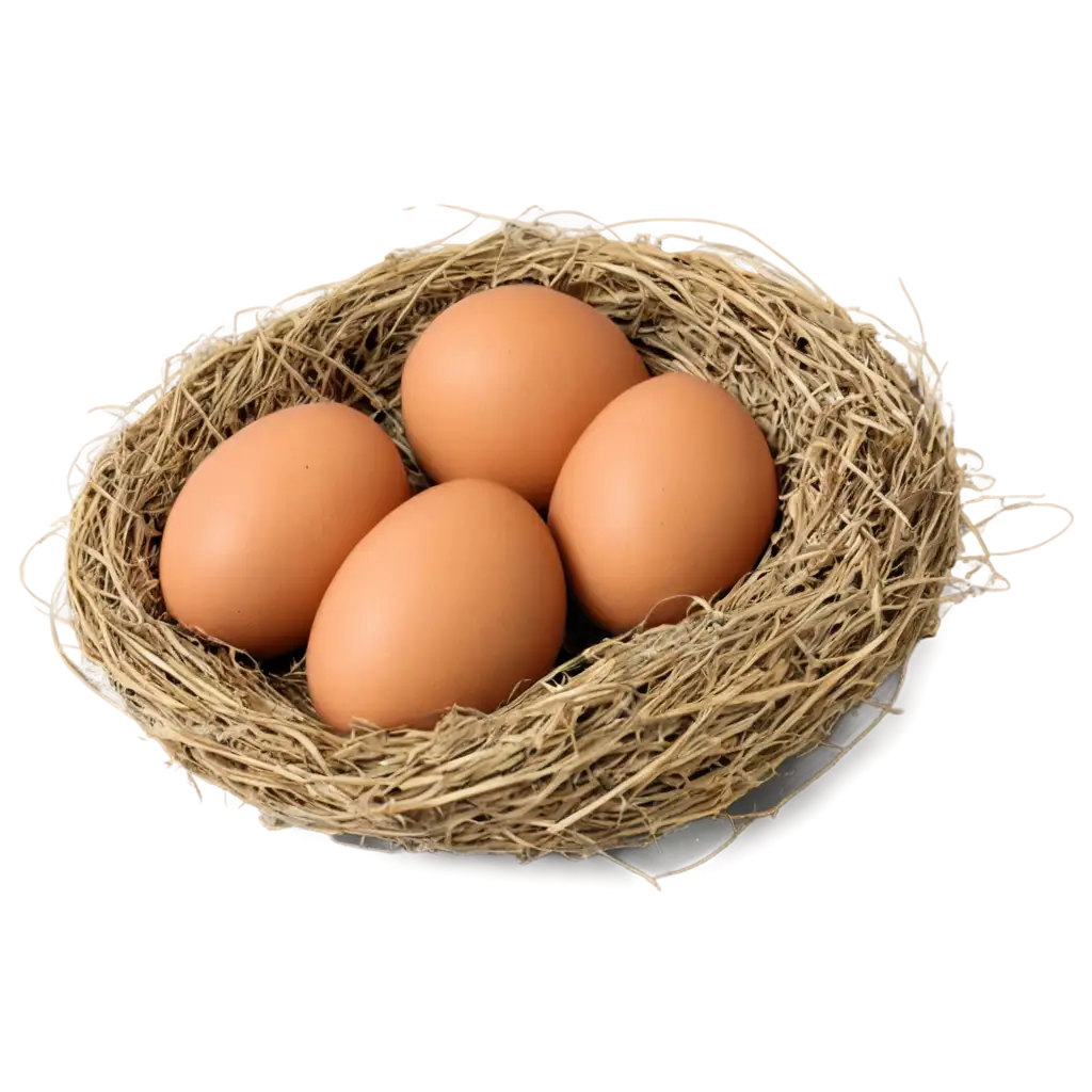 Stunning-HighResolution-Eggs-with-Nest-PNG-Image-for-Diverse-Applications