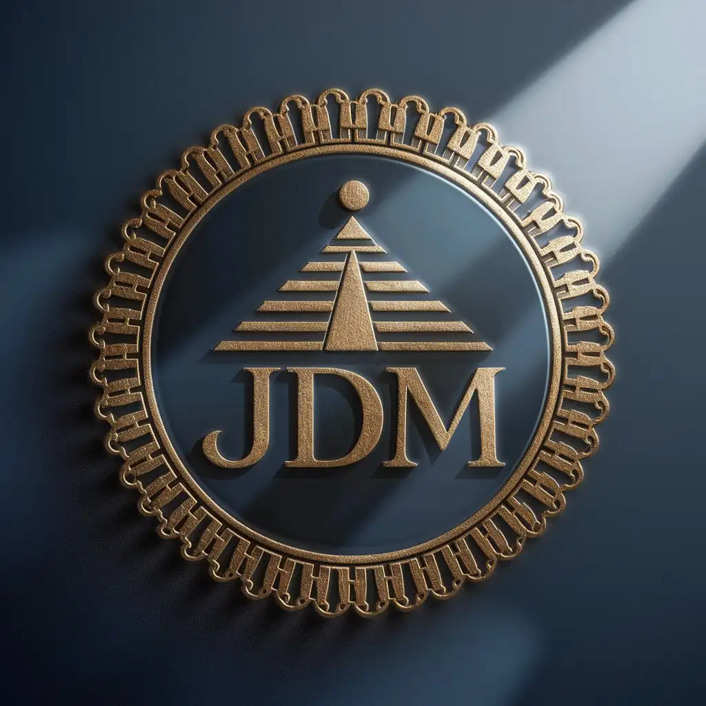 LOGO Design For JDM Cobalt and Gold with Ancient Egyptian Pyramid Theme