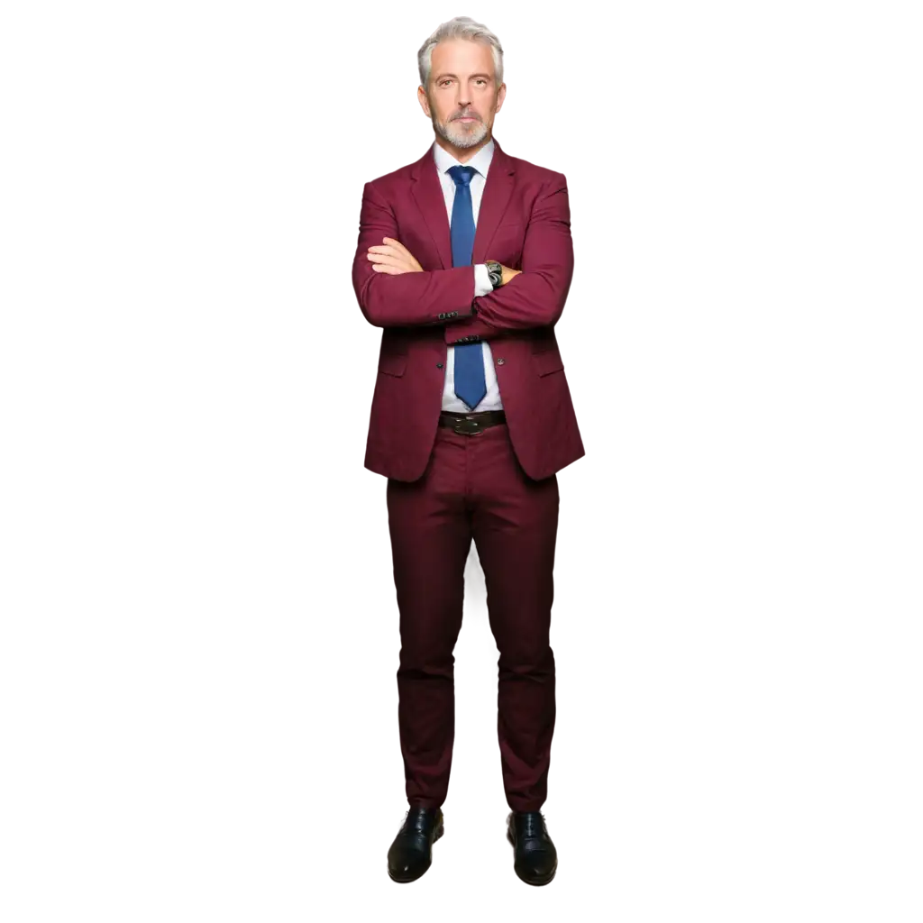 Professional-PNG-Image-of-a-46YearOld-Businessman-in-a-Wine-Colored-Suit-with-Athletic-Build-and-Goatee