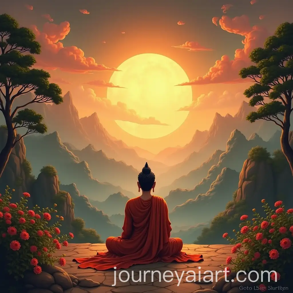 Buddhism-Presentation-with-Spiritual-Elements-and-Symbolism