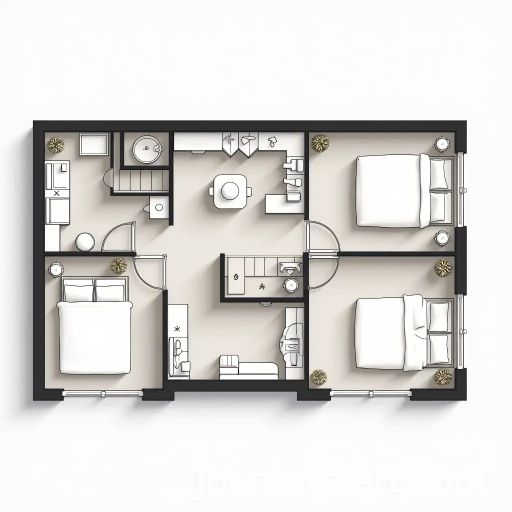 ThreeBedroom-House-Design-with-Ensuite-Bathrooms