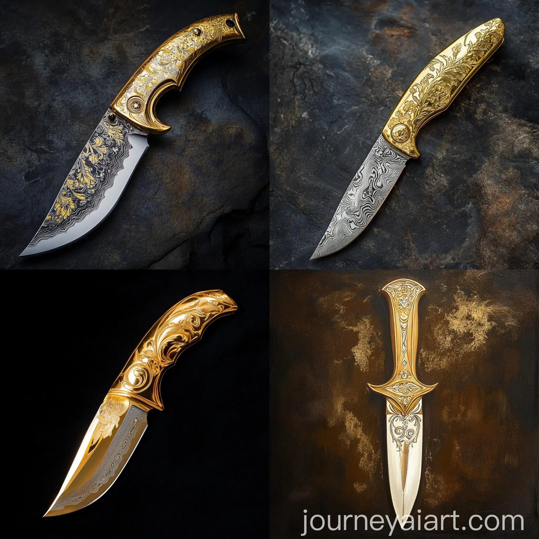 Elegant-Golden-Knife-Artwork