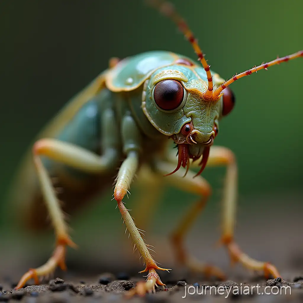 Cockroach-Botanist-in-Glasses-Studying-Plants