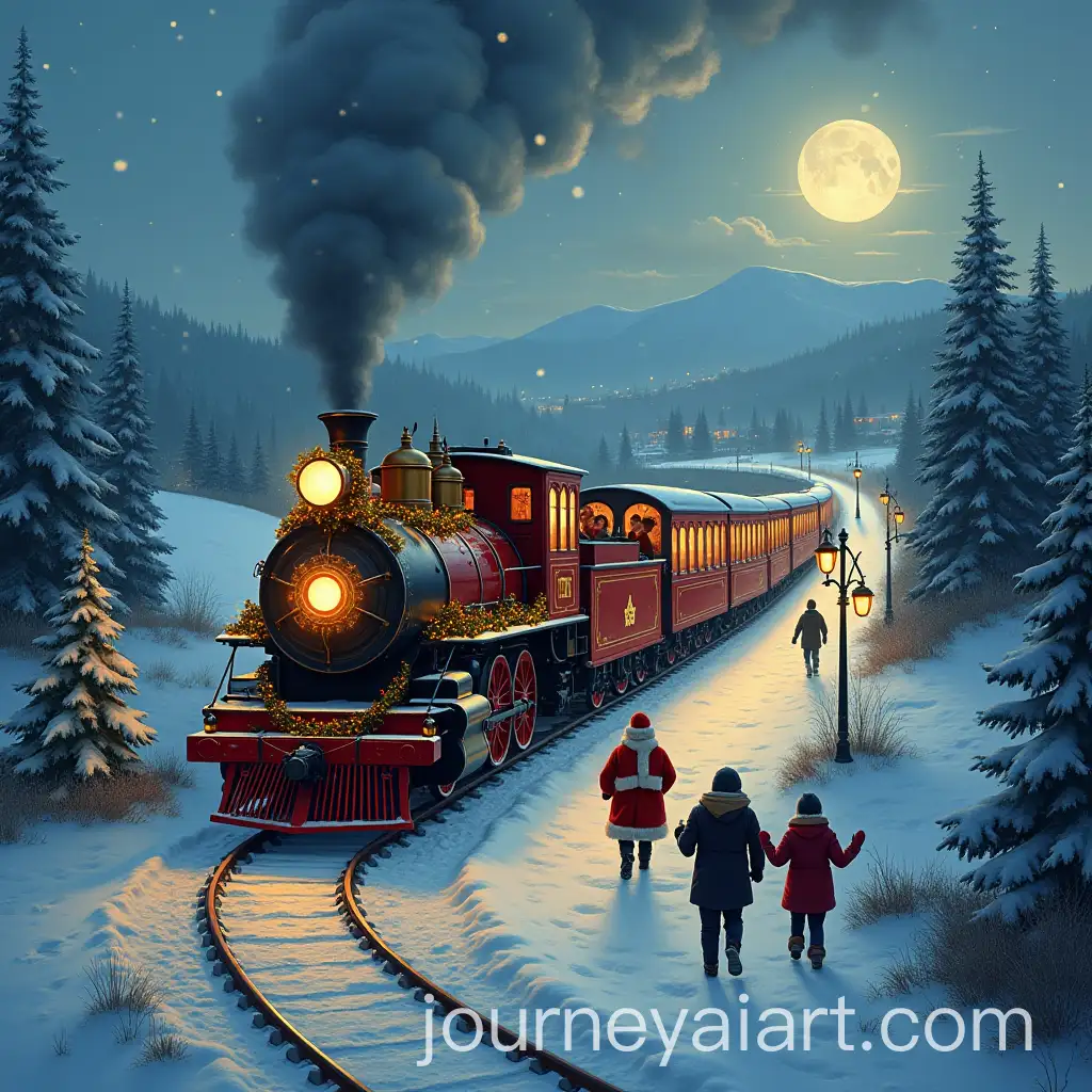 Vintage-Christmas-Steam-Train-Journey-Through-a-Snowy-Countryside