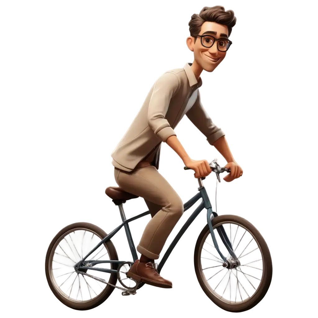 2D-Caricature-Person-Riding-Bicycle-PNG-Image-Creative-and-Fun-Illustration