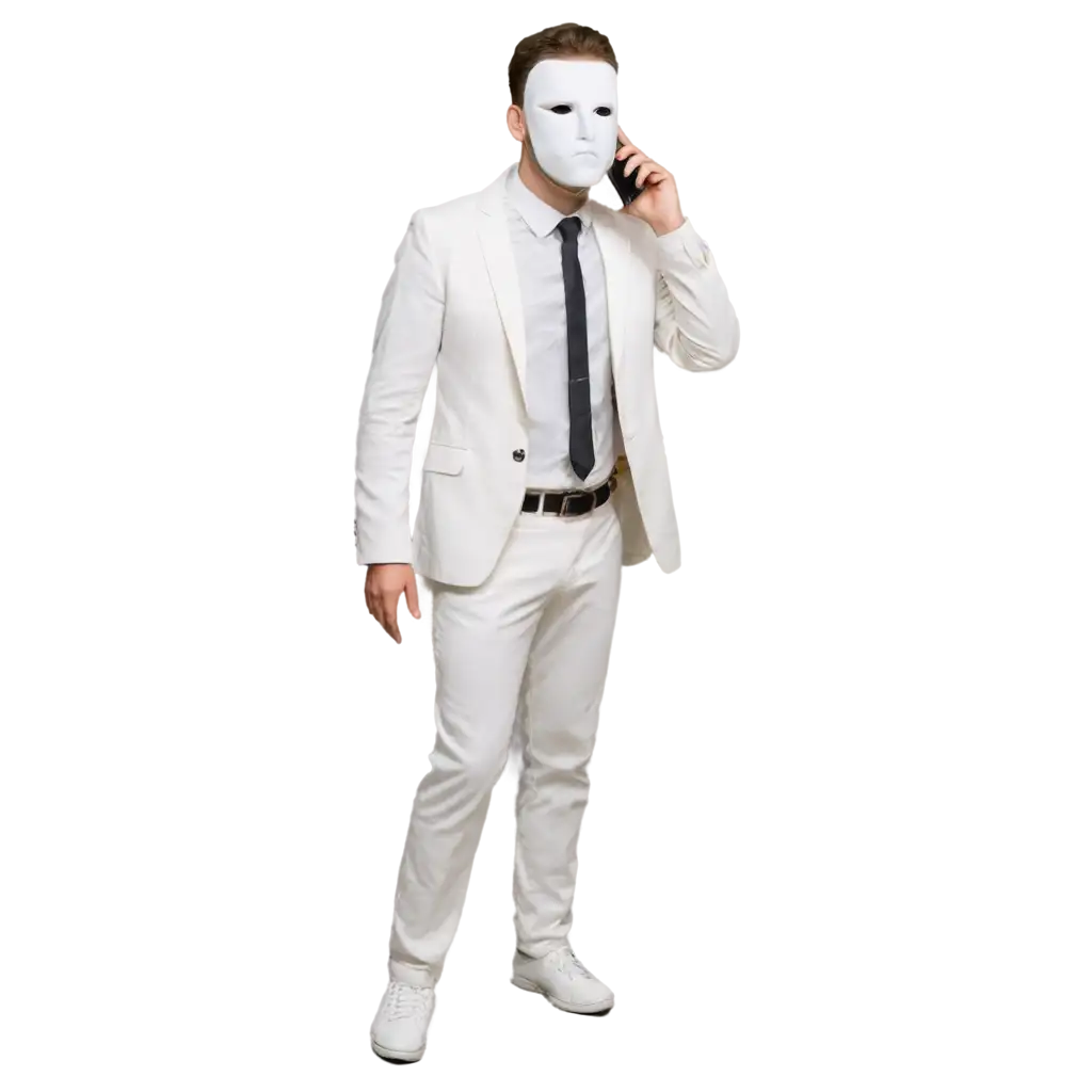 Thief-in-White-Mask-and-Suit-Holding-Telephone-PNG-HighQuality-Transparent-Image-for-Creative-Use