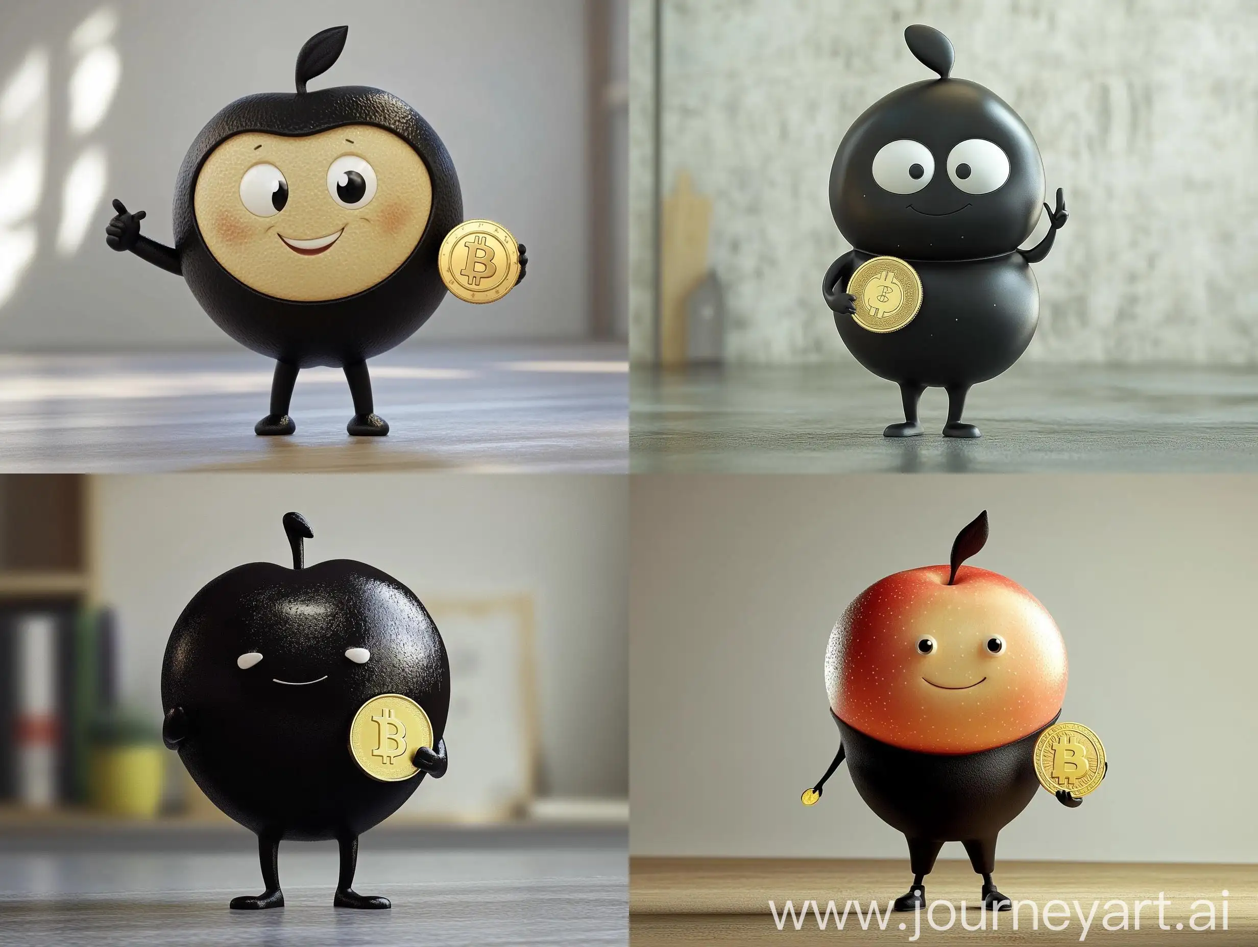 Anthropomorph-Apple-Holding-Gold-Coin-in-Ilya-Kuvshinov-Style