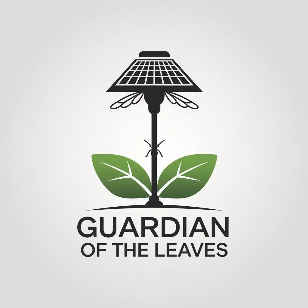 LOGO-Design-for-Guardian-of-the-Leaves-EcoFriendly-Solar-Insect-Lamp-with-Minimalist-Aesthetic