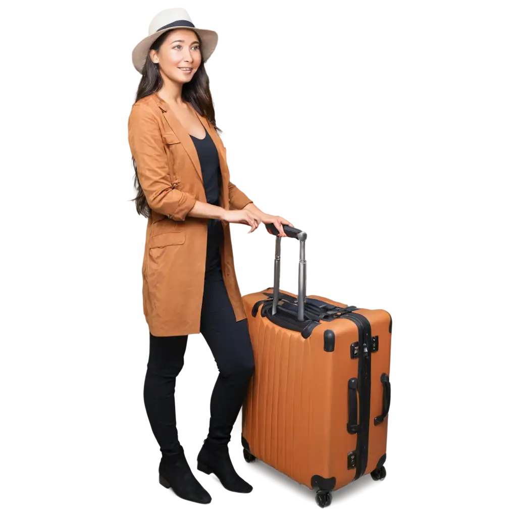Women-in-Traveler-Wear-with-Travel-Bag-Full-Body-PNG-Image-for-Versatile-Use