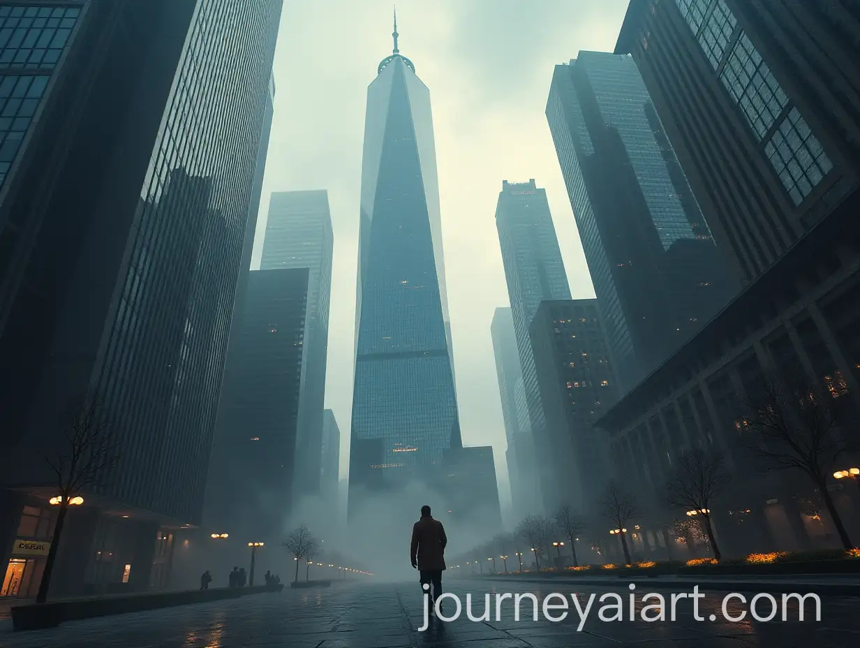 Falling-Mana-Energy-from-Skyscraper-in-Futuristic-Cityscape