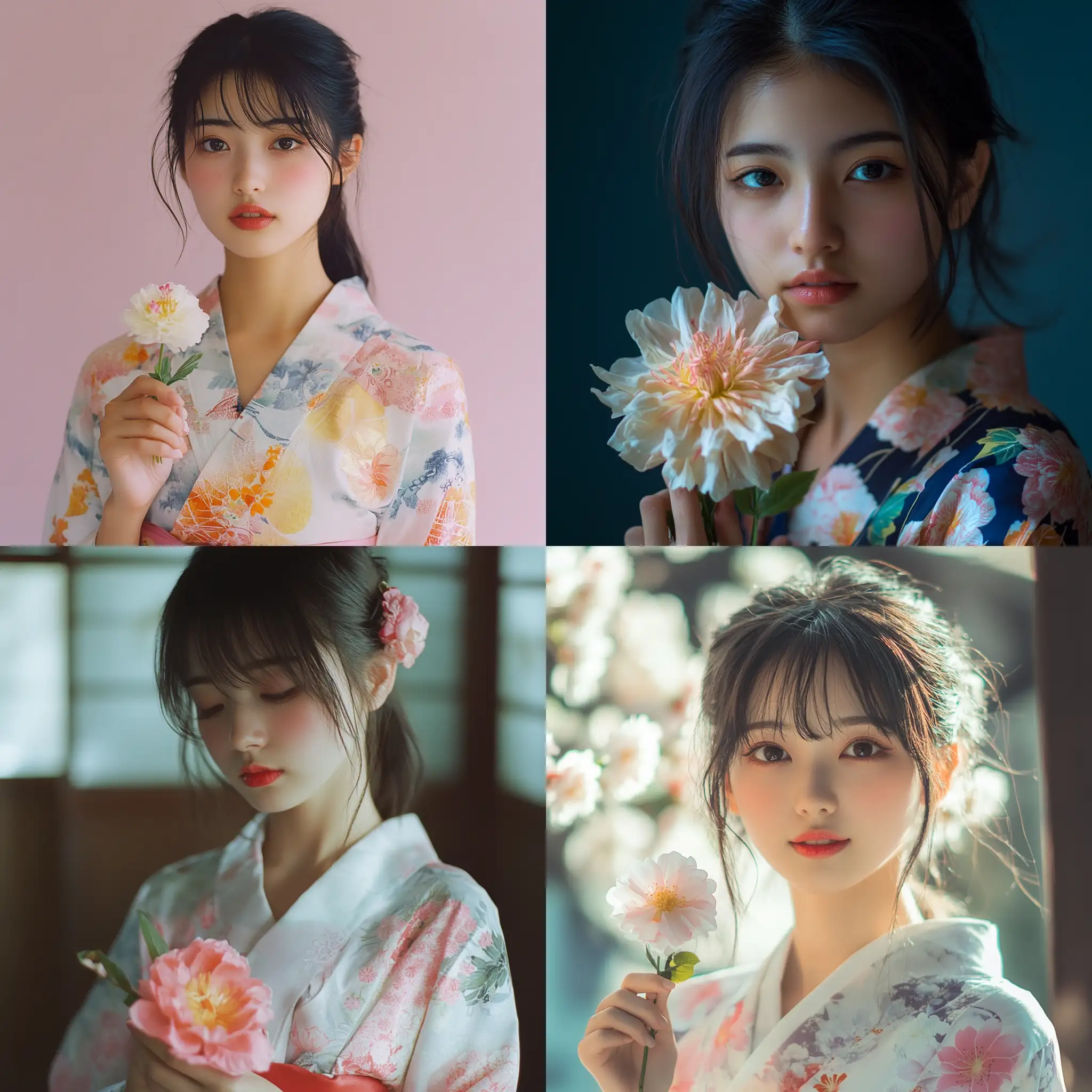 EighteenYearOld-Asian-Girl-in-Yukata-Holding-a-Flower