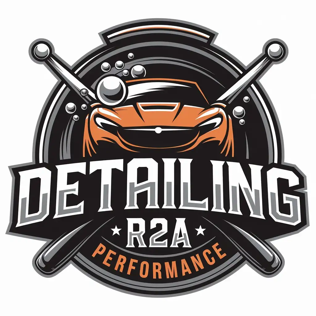 LOGO-Design-for-Detailing-R2A-Performance-Automotive-Industry-with-Bubbles-Polish-and-HighEnd-Vehicle-Detailing-Theme