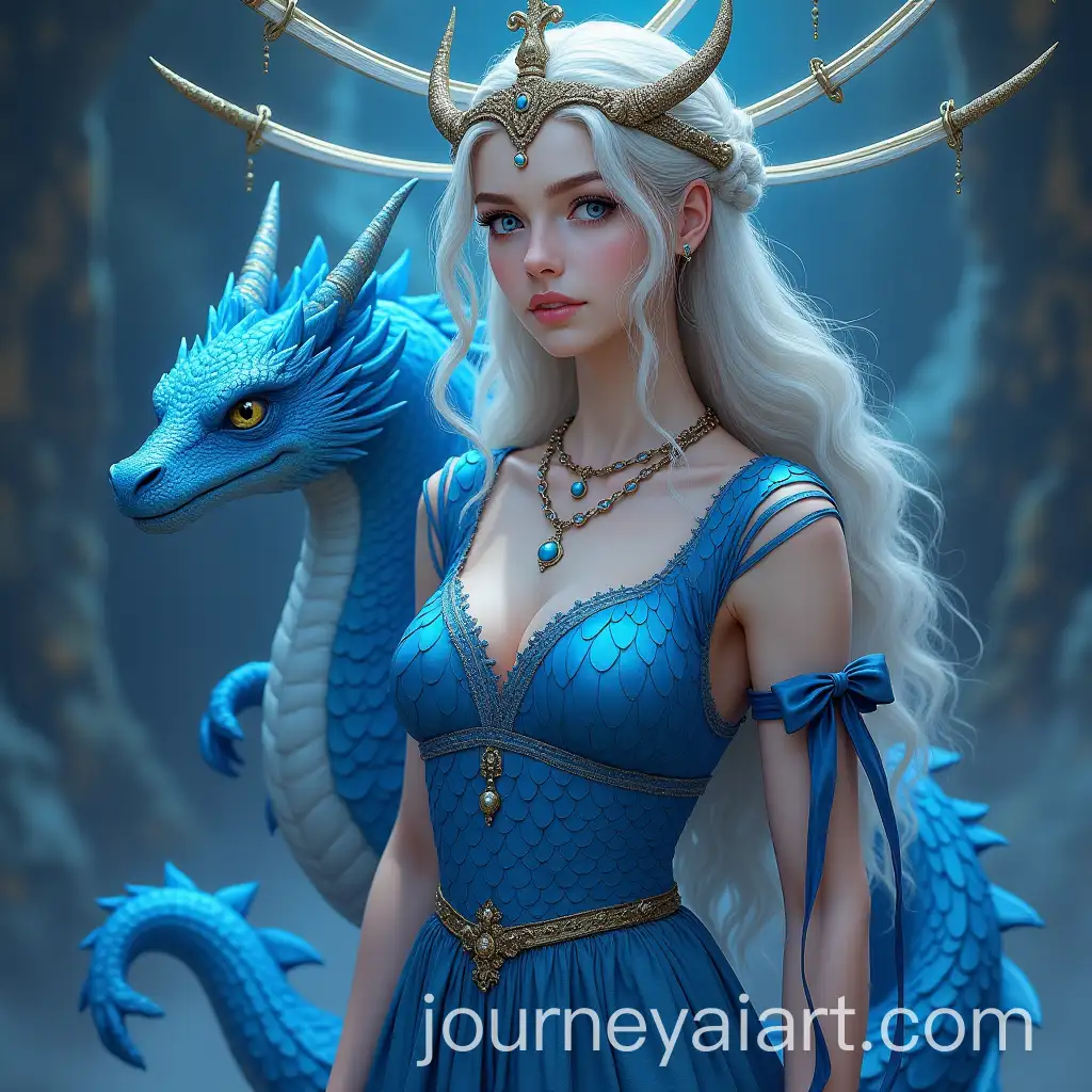 Goddess-Girl-with-Dragon-Scale-Dress-and-Spinning-Swords