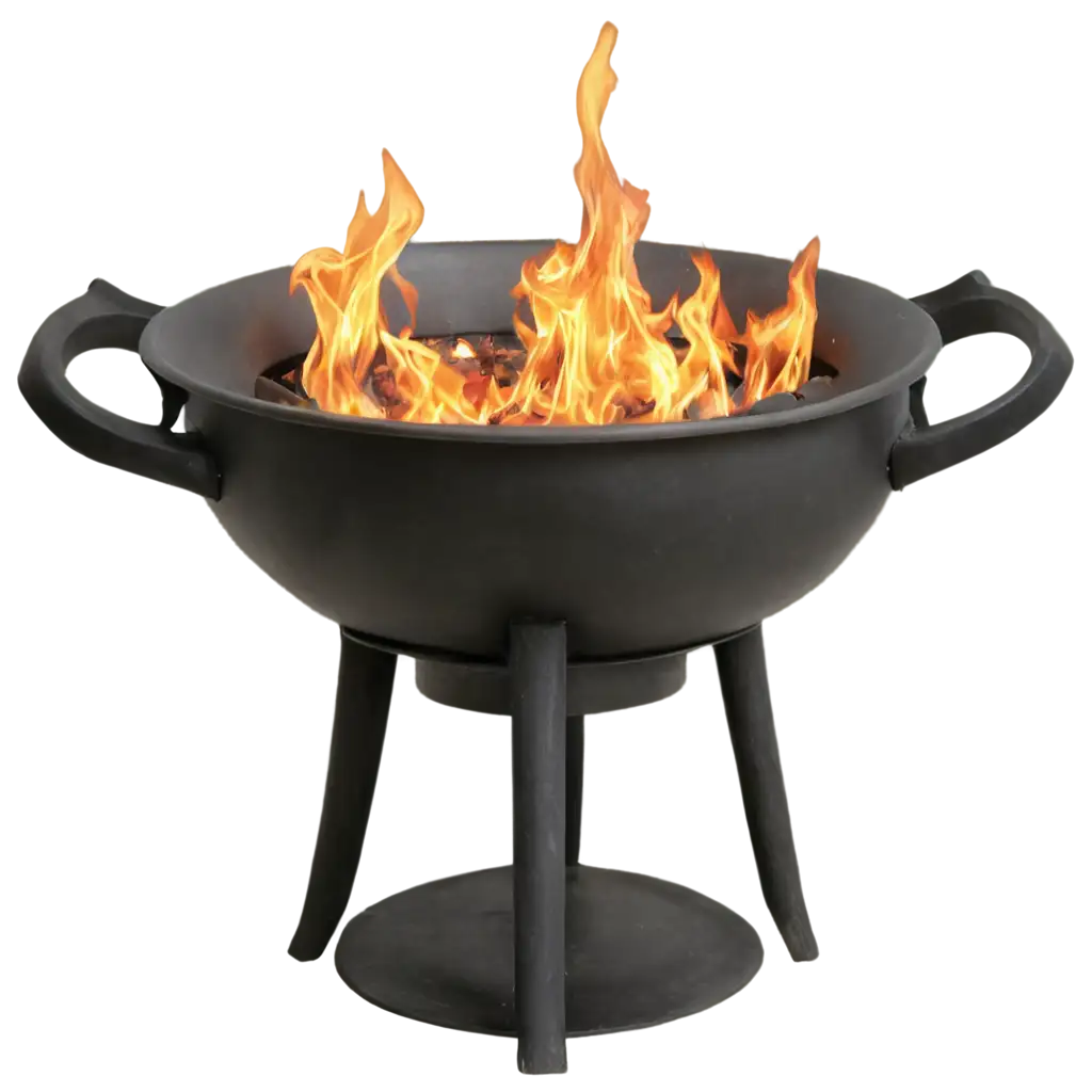 Enhance-Your-Online-Presence-with-a-HighQuality-PNG-Image-of-a-Brazier-with-Fire-Inside