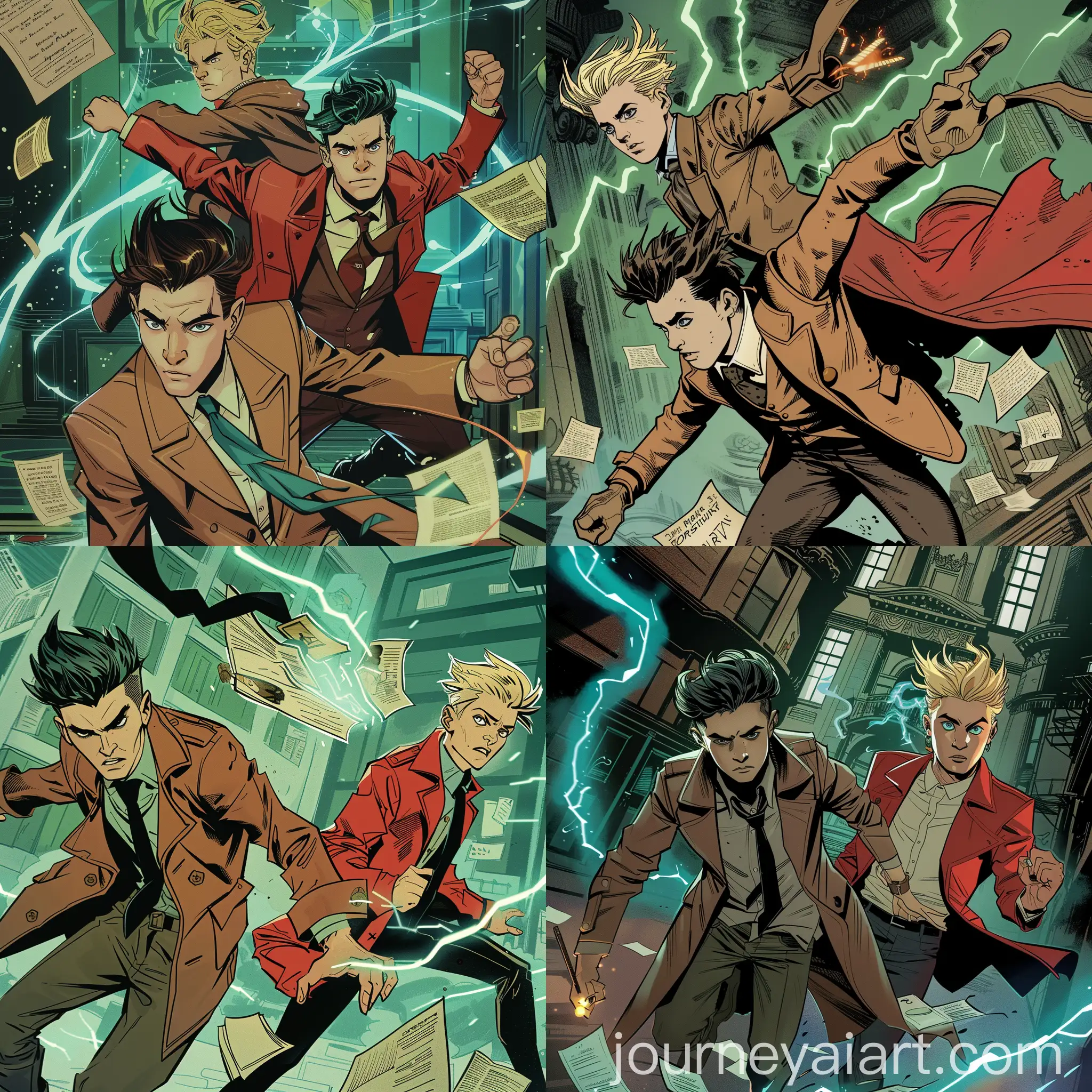 Office-Building-Clash-Modern-Comic-Style-Action-Scene