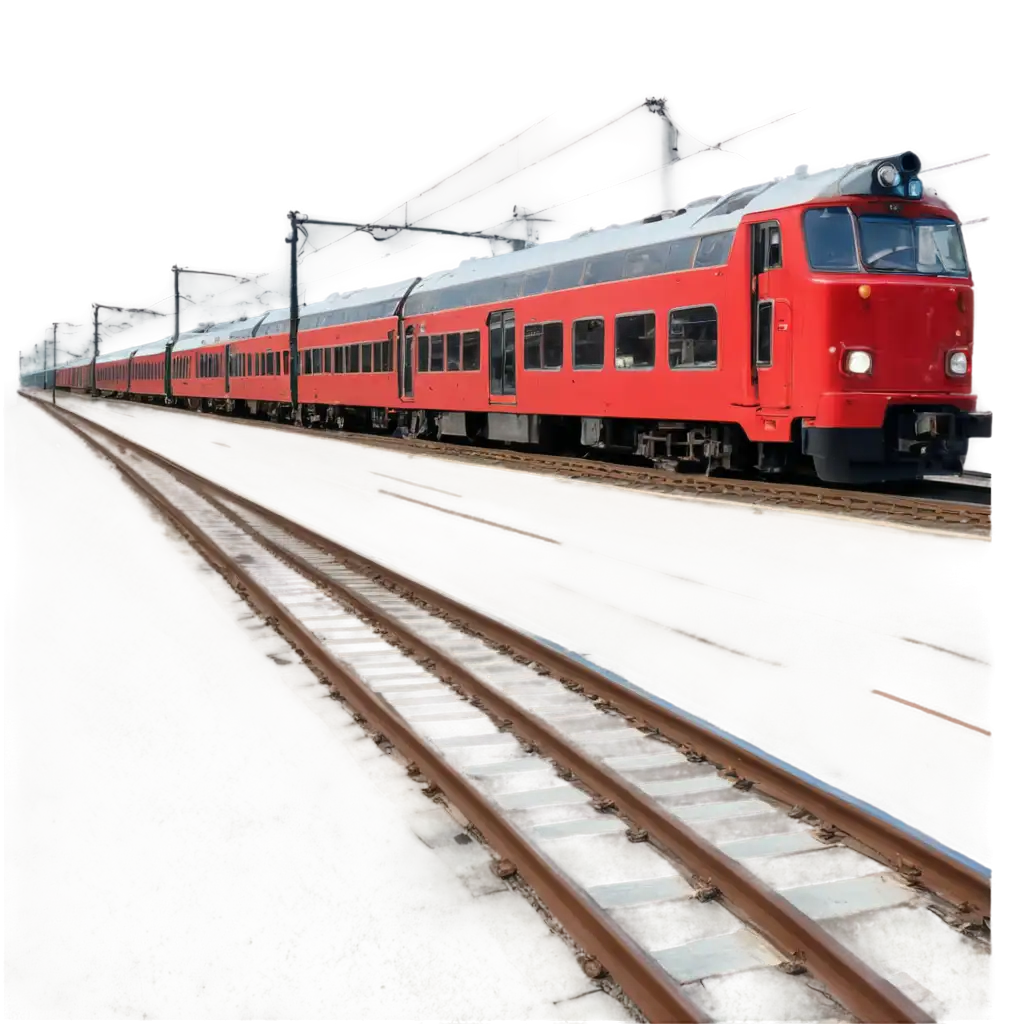 Captivating-PNG-Image-of-a-Red-Train-Stopping-at-the-Station-Illustrating-Tranquility-and-Movement