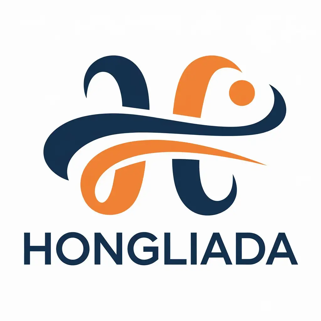 a vector logo design,with the text "Hongliada", main symbol:Hongliada,Moderate,be used in Others industry,clear background