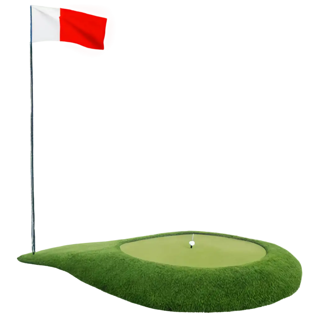 HighQuality-PNG-Image-of-Eighteen-Green-Golf-Course-with-Flag