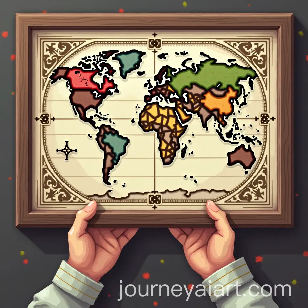 Hands-Holding-an-Antique-Map-in-Pixel-Art-Style