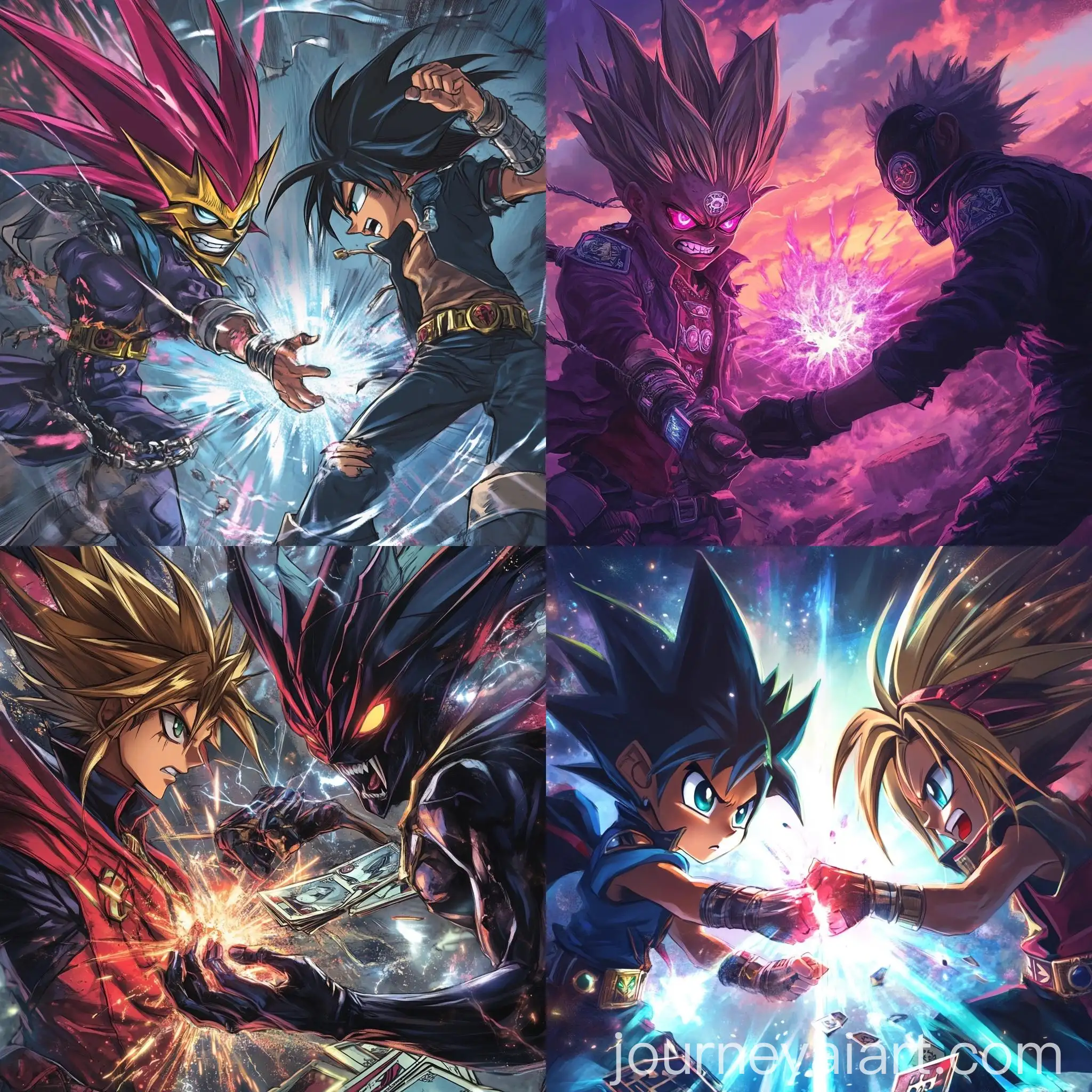 Epic-Duel-Yu-Gi-Moto-vs-Rick-Sanchez-SciFi-Fantasy-Battle