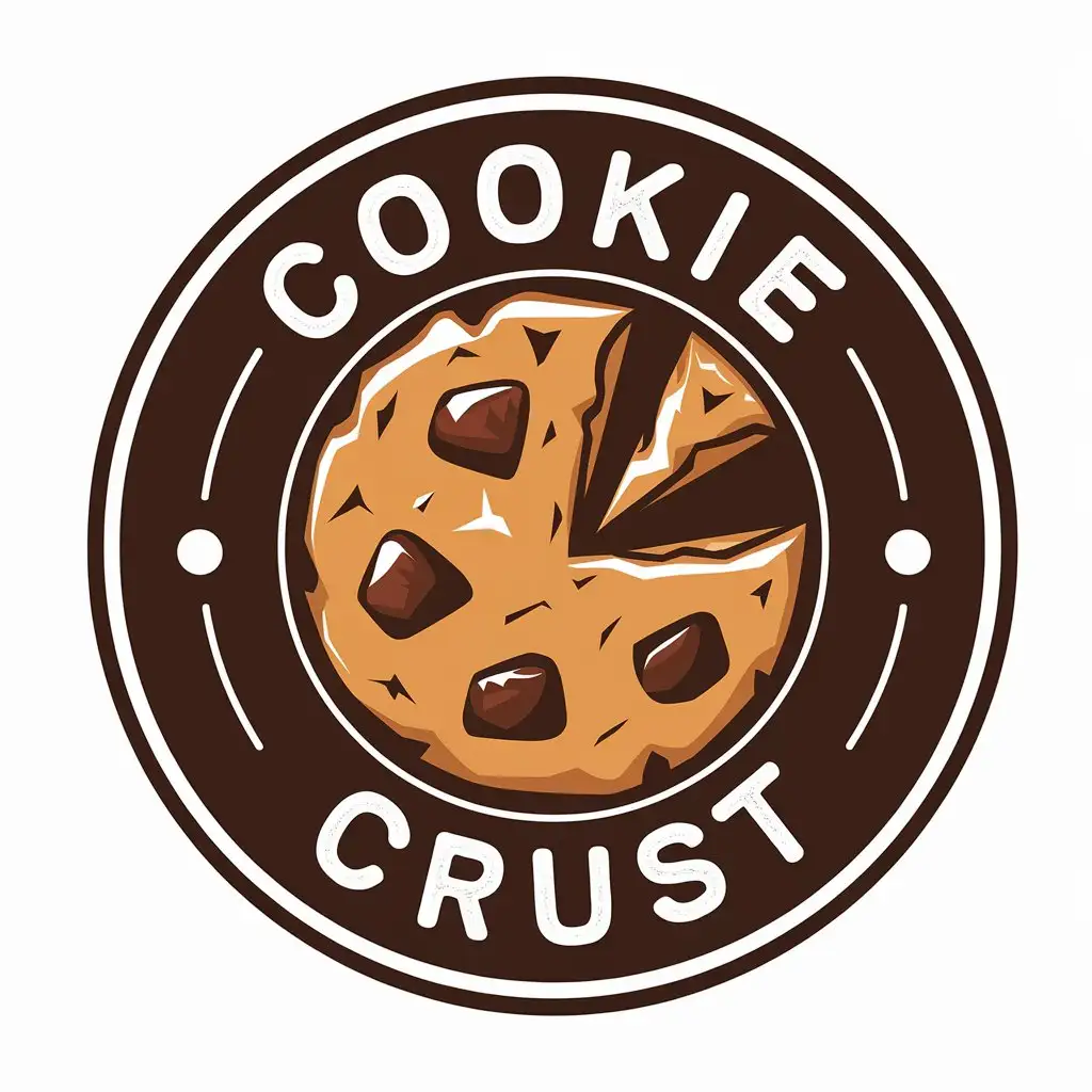 LOGO Design for Cookie Crust Vector Cookie Logo for Restaurant Industry with Clear Background